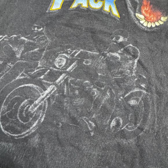 Vintage Harley Davidson Leader of The Pack Wolf AOP Bobos Choppers XL Munich - Picture 5 of 7